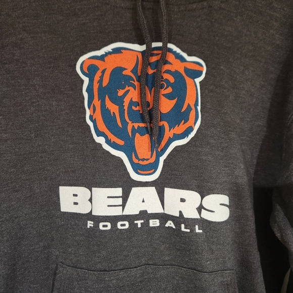 NFL Chicago Bears Gray Hoodie Mens Size Small - Picture 2 of 5